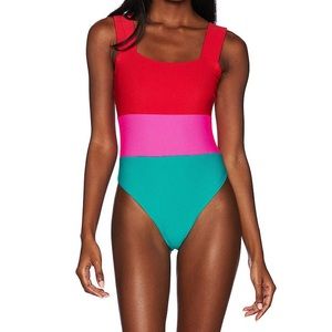 Amy One-Piece Cabana Colorblock BEACH RIOT Small